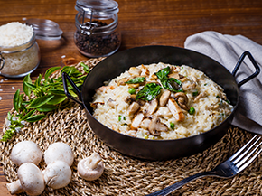 Italské houbové risotto s parmazánem